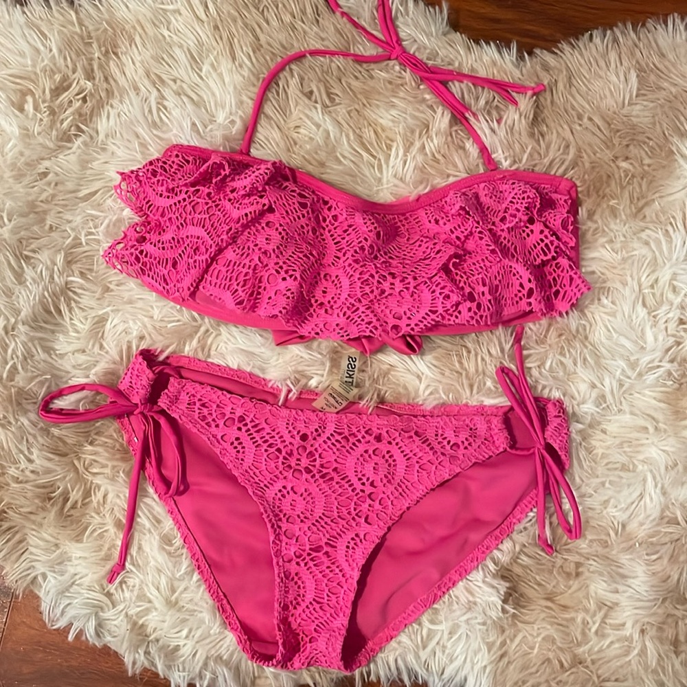 Hotkiss Swim Hot Pink Bikini Set